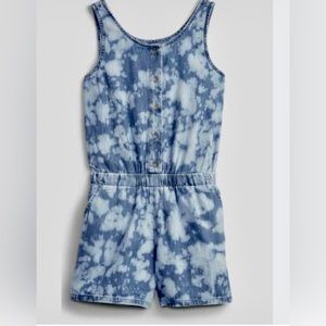 Gap Girls Tie Dye Denim Romper